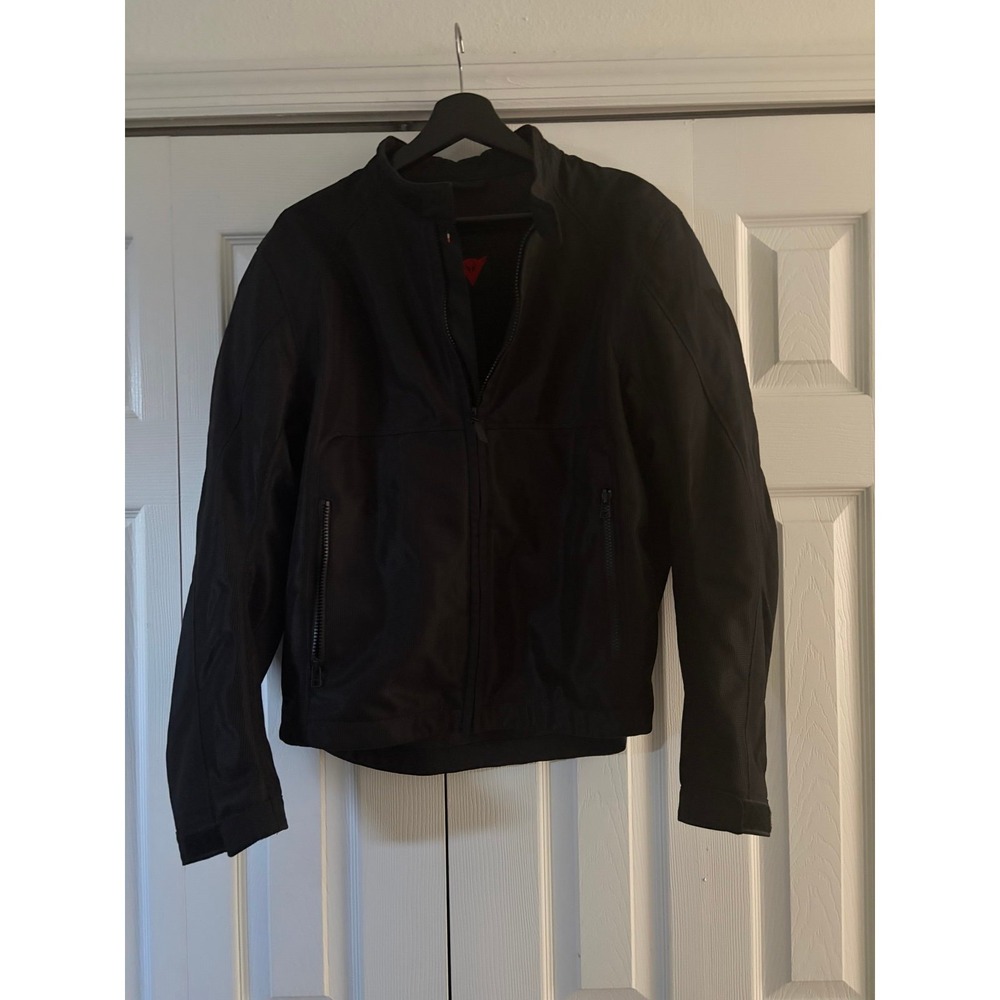 Dainese Air Frame Mesh Motorcycle Jacket Size 52 Black Riding Jacket w/Armour